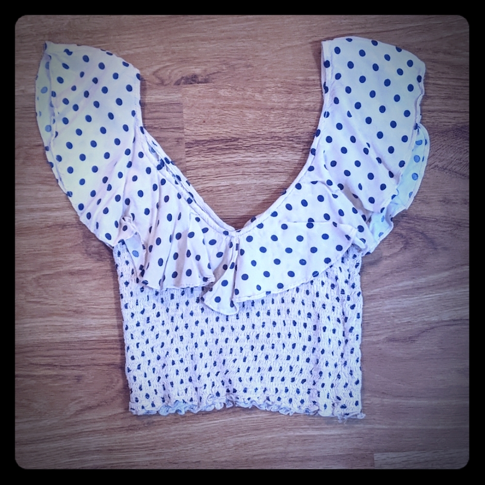Polka dot crop